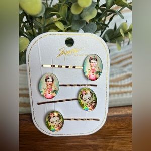 Frida‎ Kahlo Hair Clips Barrettes Bobby Pin Colorful Design
